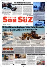 SİİRT’TE SON SÖZ