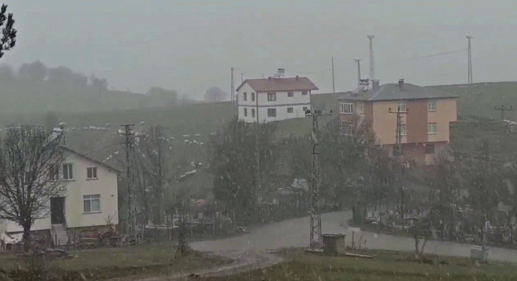 Sivas’ta Nisan ayında kar sürprizi