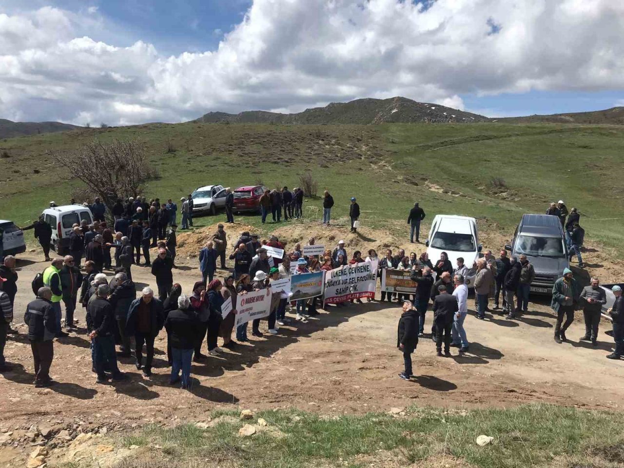 Köy sakinleri maden firmalarına seslendi, “Havama, suyuma, toprağıma dokunma”