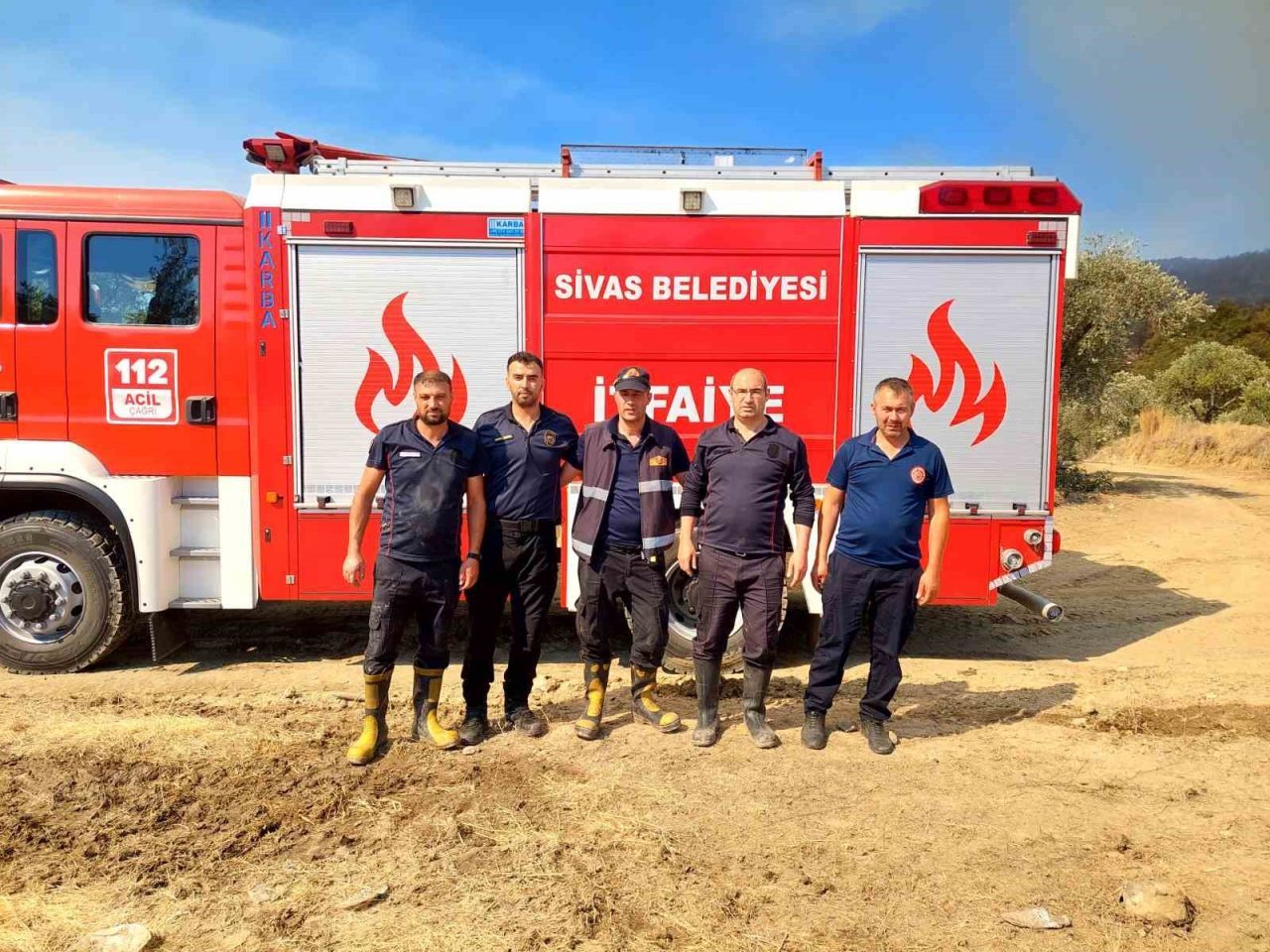 Sivas itfaiyesinden Hatay’a yardım eli