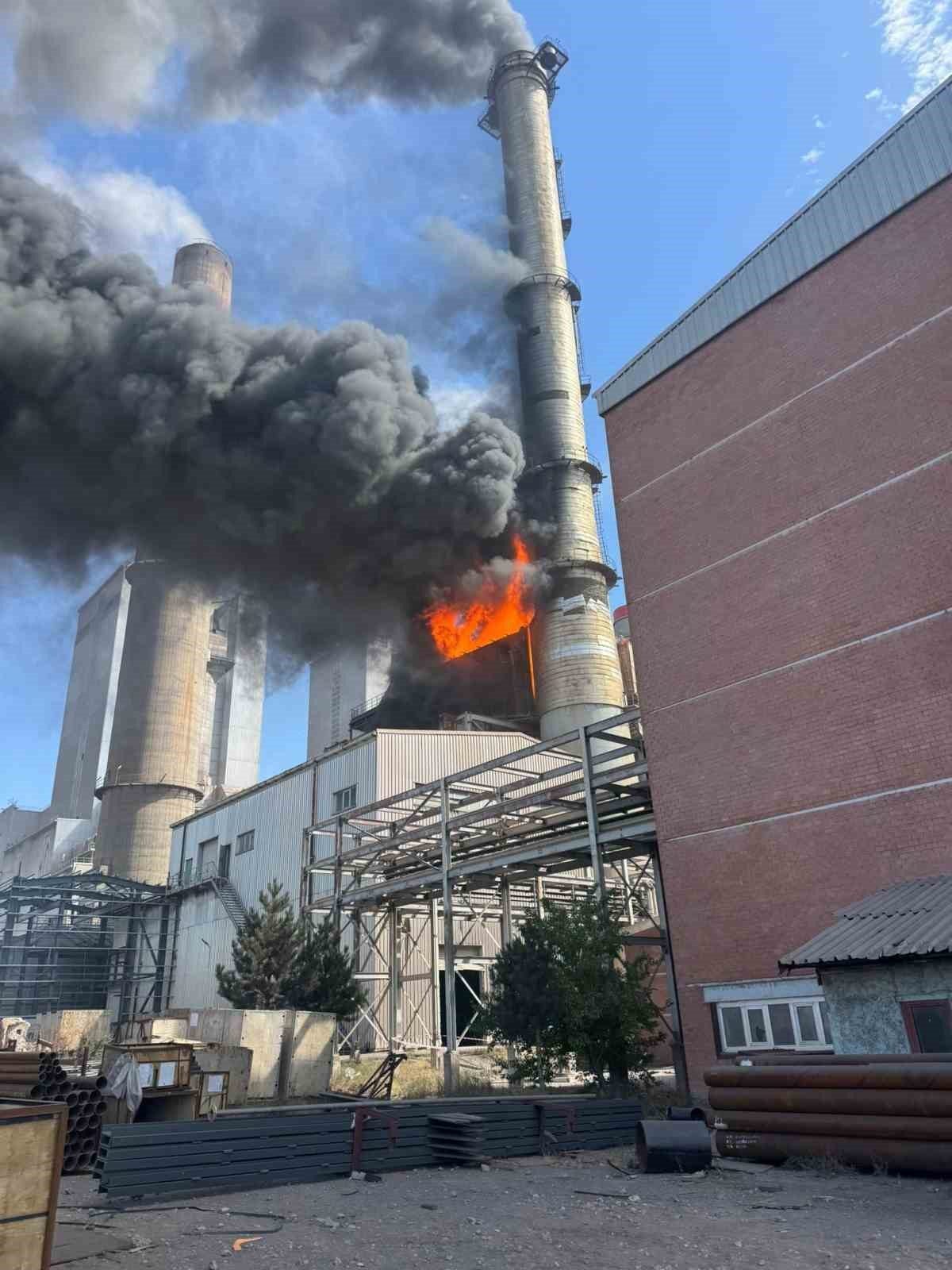 Konya Şeker’e bağlı Kangal Termik Santrali’nde yangın