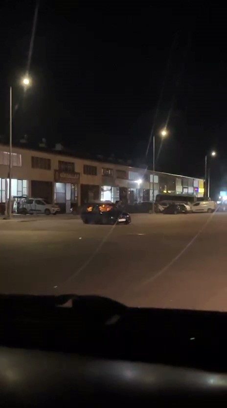 Polis aracının önünde drift attı, faturası ağır oldu