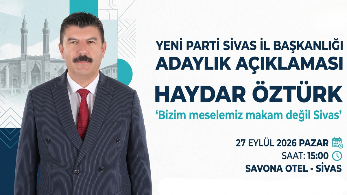 Haydar Öztürk’ten Sivas’ta Yeni Dönem Mesajı
